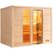 Weka Massivholzsauna BERGEN 3 inkl. 9 kW Ofen + ext. Steuerung