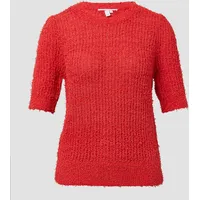 QS Strickpullover kurzarm in rot, XXL