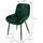 ML-Design Esszimmerstuhl Samt dunkelgrün 4er Set