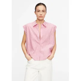 Comma, Ärmellose Bluse mit Ballon-Saum - pink - 34