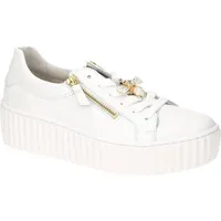 Gabor Sneaker Low Damen Weiß/Gold 40,5