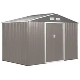 Outsunny Metallgerätehaus 2,77 x 1,91 m grau