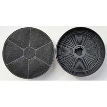 AJS Aktivkohlefilter FR7524 wie PKM CF110 Respekta MIZ0023 Bomann KF561 - 2 Stück - Schwarz