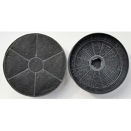 AJS Aktivkohlefilter FR7524 wie PKM CF110 Respekta MIZ0023 Bomann KF561 - 2 Stück - Schwarz