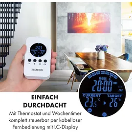 Klarstein Infrarotheizung mit Thermostat, 720W Elektroheizung, Bild-Infrarotheizung zur Wandmontage, IR Paneel mit Fernbedienung & Timer, Feuchtrau... - Bunt