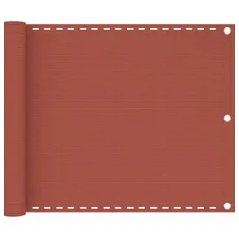 vidaXL Balkonverkleidung 75 x 500 cm Terracotta-Rot Polyethylen