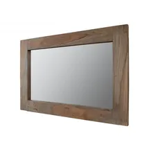 Massivmoebel24 Spiegel Sheesham 90 x 60 cm Grau