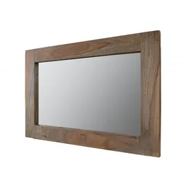 Massivmoebel24 Spiegel Sheesham 90 x 60 cm Grau