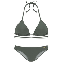 bruno banani Triangel-Bikini Damen oliv Gr.36 Cup A/B