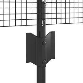 vidaXL Zaun 0,6 x 2500 cm Grau/Stahl