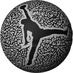 NIKE Ball 9018/16 Jordan Skills 2.0 Graphic, 056 wolf grey/black/wolf grey/black, 3