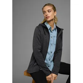 POLARINO Strickfleecejacke anthrazit 44/46