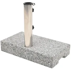 vidaXL Sonnenschirmständer Granit rechteckig 25kg Stein, Marmor,