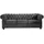 vente-unique Vente-unique-Sofa 3-Sitzer, - Samt - Anthrazit, - Chesterfield