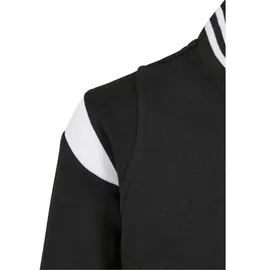 URBAN CLASSICS Inset College Jacke Black / White 158-164 cm
