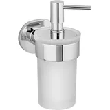 Wenko Seifenspender Maribor 25021100 silber Edelstahl, Glas 150,0 ml