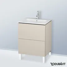 Duravit L-Cube 62x48,1cm, Tau matt, 2 Auszüge, stehend