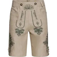 Almsach Trachtenhose Kurze Leinen-Trachtenhose beige
