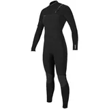 O';Neill Womens Hyperfreak 3/2 + mm Neoprenanzug mit Brustreißverschluss Schwarz - Brustreißverschluss über eine 360-Grad-Barriere mit Ablauflöchern