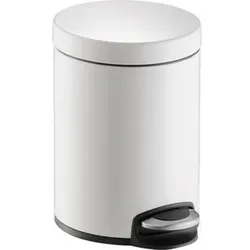 Tretabfallbehälter Design Classic, 5L, weiß, H2403405, Metall, rund