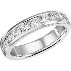 Fingerring FIRETTI "Schmuck Geschenk Silber 925 Silberring Ring Memoire-Optik glitzernd" Gr. 54, silber (silberfarben, kristallweiß, kristallweiß), Fingerringe, Damen, 54, Silber 925 (Sterlingsilber), 4,7mm, mit Zirkonia (synth.)