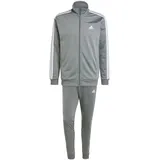 Adidas Basic 3-Streifen Tricot Trainingsanzug Grey Four S