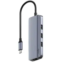 Cudy 6-in-1 USB-C Hub mit Gigabit Ethernet RJ45 Port, Multiport Adapter mit HDMI 2.0, 4K 60Hz, USB-A 3.2 Gen 1, USB-C Empfang 100W PD für MacBook, iPhone 15/16/17 und mehr, UH606