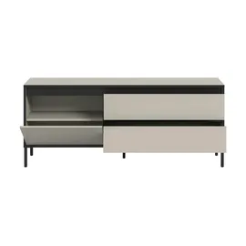 xonox.home Tron Lowboard 150x62 cm Kaschmir/Schwarz Spanplatte