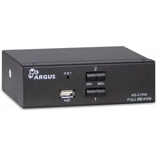 Inter-Tech AS-21HA HDMI (KVM)-Switch Schwarz