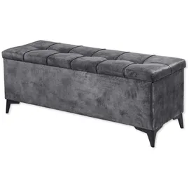 ed exciting design Sitzbank Oregon Anthrazit 140 x 58 x 50 cm