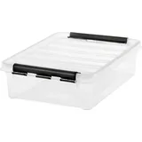 SmartStore Orthex Clipbox transparent/schwarz flach 8 l