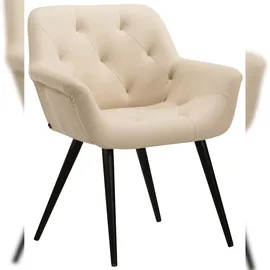 CLP Esszimmerstuhl Langford creme/Kunstleder