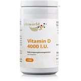 VITA-WORLD Vita World Vitamin D3 4000 IU Tabletten zur Förderung der Aufnahme von Kalzium und Phosphor 100 TABL