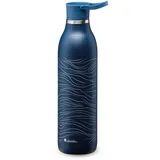 Aladdin CityLoop Isolierflasche, 0,6L, Navy-Blau + Print