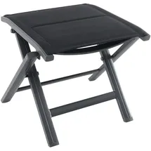 Greemotion Klapphocker Grenada Gartenhocker 48 x 39 x 43 cm schwarz