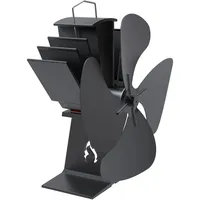 ADURO Ofenventilator 5-flüglig Aluminium 0,21 m Schwarz
