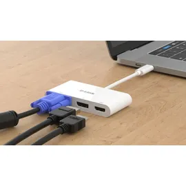 D-Link DUB-V310 USB-C 3-Port Video Adapter