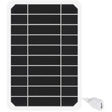 DEWIN Solarpanel, Monokristallines Solarpanel 5V USB Ausgang tragbares Solar Handy Akku Ladegerät für Outdoor-Aktivitäten Camping Klettern 10W