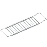 Abtropfgestell Geschirr Geschirrabtropfgestell Abtropfständer Abtropfgitter Spüle Ausziehbar Geschirrständer Dish Drying Rack Geschirrkorb Tellerständer Klein Edelstahl Einziehbar (Silver,41X12X2cm)