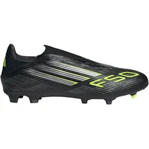 adidas F50 League Laceless FG/MG Core Black / Iron Metallic / Lucid Lemon 46