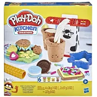 PLAY-DOH Küchenwerkstatt Milch und Plätzchen Set Modelliermasse 0,52 kg