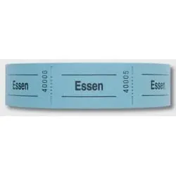 Gutscheinrolle Essen blau 601107  1000Abrisse