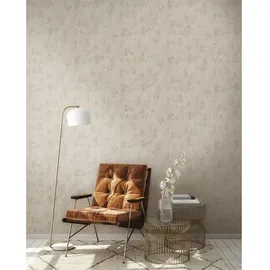 A.S. Création Vliestapete Uni Betonoptik Creme Beige