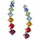 FIRETTI Ohrstecker Ear Climber mehrfarbig 925 Silber