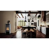 FIREPLACE Alicante Stahl gussgrau/Speckstein