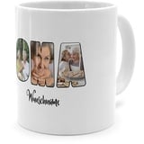 PhotoFancy® - Fototasse 'OMA' - Personalisierte Tasse mit eigenem Foto und Text selbst gestalten - Weiß