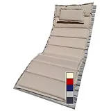Polsterung Auflage für Wellenliege Waldsofa Traumliege Sonnenliege Relaxliege Gartenliege Himmelsliege Wellnessliege Saunaliege (Crème, Auflage)