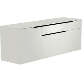 Woood Moderano Lowboard 160x43x44 cm Grau/Schwarz Metall