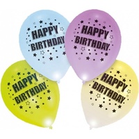 amscan® Luftballons Happy Birthday bunt, 4 St.