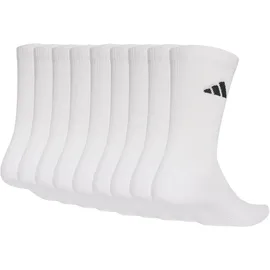 adidas Essentials Cushioned Crew Socken 10er Pack Schwarz/Weiß 43-45